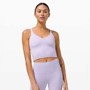 LULULEMON Align Crop Lavender Tank Top